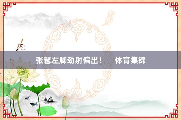 张馨左脚劲射偏出！    体育集锦