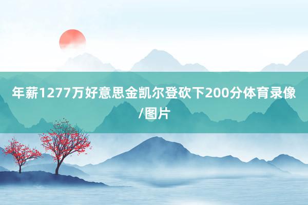 年薪1277万好意思金凯尔登砍下200分体育录像/图片