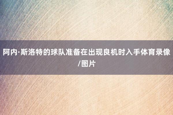 阿内·斯洛特的球队准备在出现良机时入手体育录像/图片