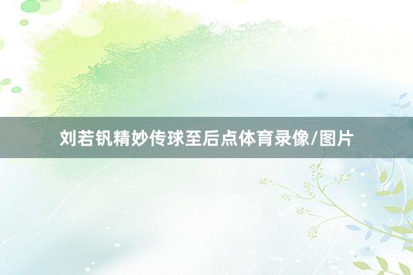 刘若钒精妙传球至后点体育录像/图片