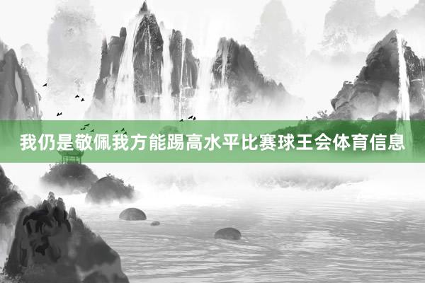 我仍是敬佩我方能踢高水平比赛球王会体育信息