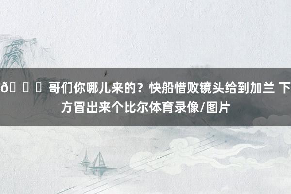 😂哥们你哪儿来的？快船惜败镜头给到加兰 下方冒出来个比尔体育录像/图片