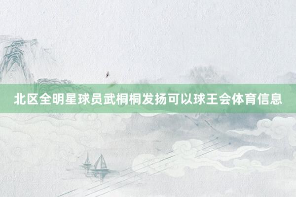 北区全明星球员武桐桐发扬可以球王会体育信息