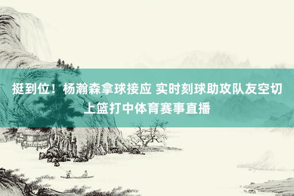挺到位！杨瀚森拿球接应 实时刻球助攻队友空切上篮打中体育赛事直播