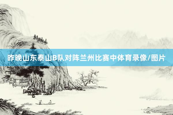 昨晚山东泰山B队对阵兰州比赛中体育录像/图片